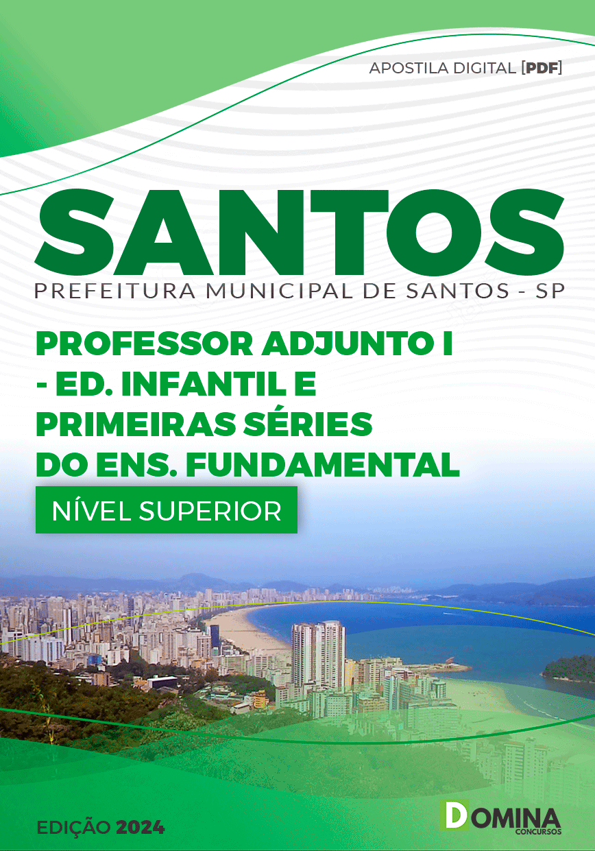 Apostila Pref Santos SP 2024 Professor Adjunto I