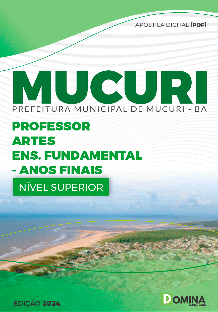 Apostila Pref Mucuri BA 2024 Professor Artes