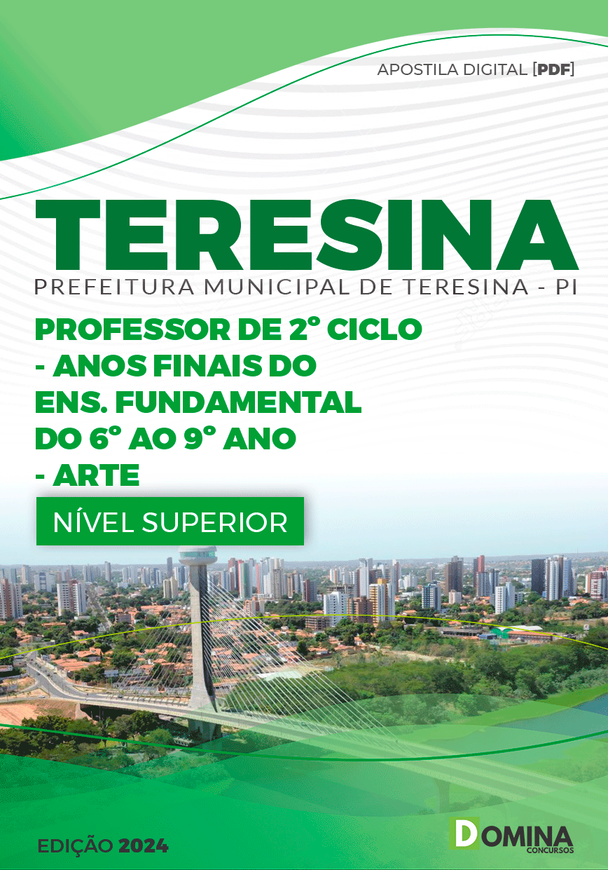 Apostila Pref Teresina PI 2024 Professor Artes
