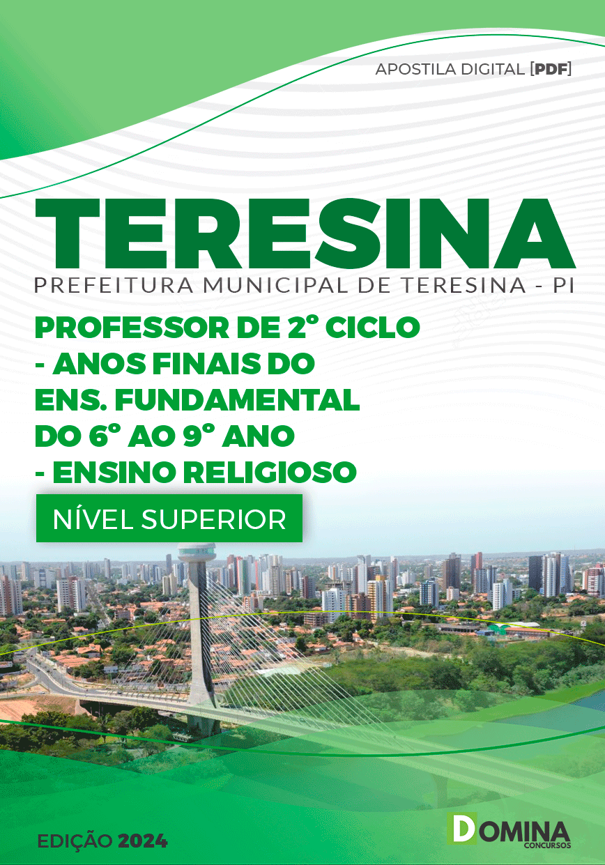 Apostila Pref Teresina PI 2024 Professor Ensino Religioso