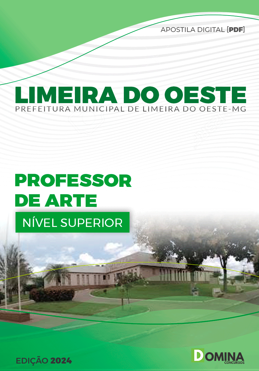 Apostila Pref Limeira do Oeste MG 2024 Professor Arte