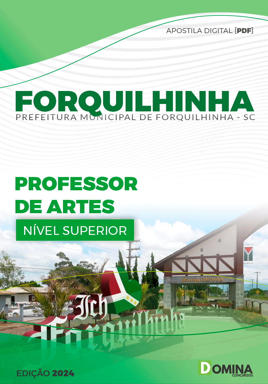 Apostila Pref Forquilhinha SC 2024 Professor de Artes
