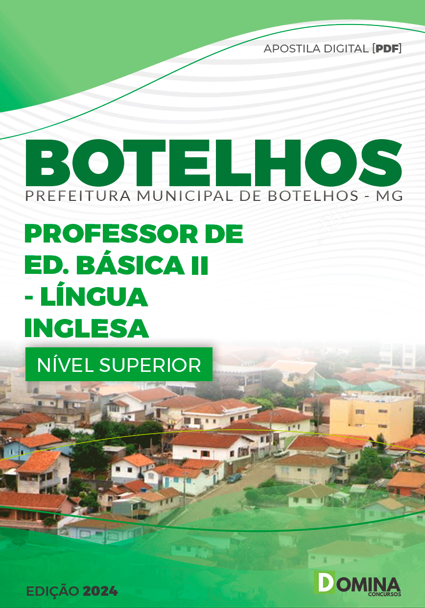 Apostila Pref Botelhos MG 2024 Professor de Língua Inglesa