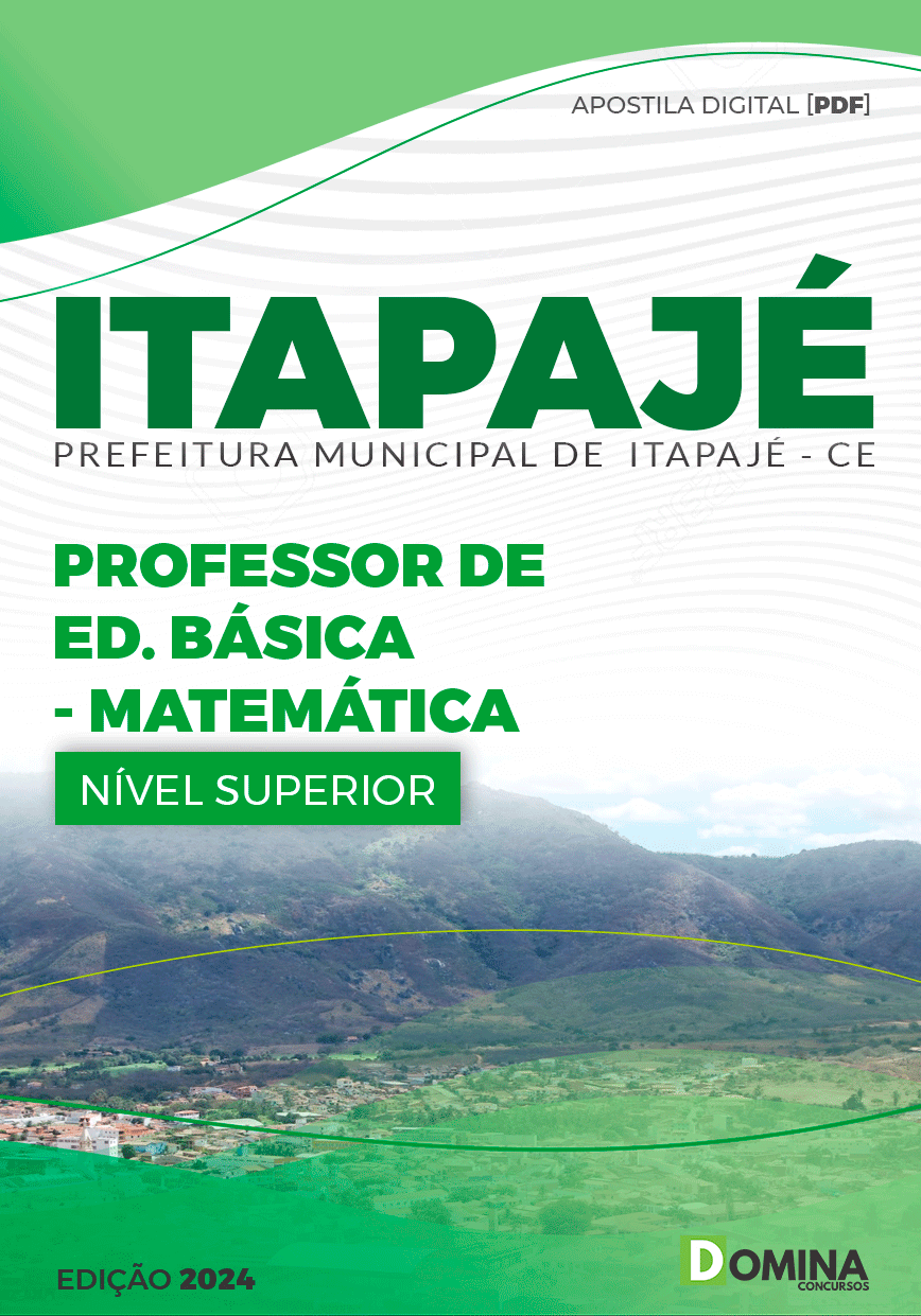Apostila Concurso Pref Itapajé CE 2024 Professor Matemática