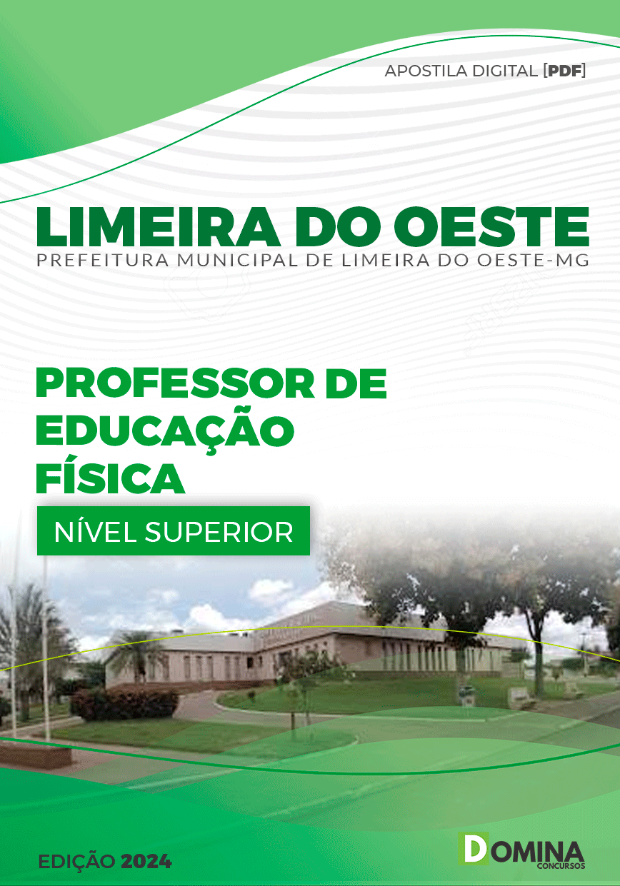 Apostila Pref Limeira do Oeste MG 2024 Professor Educação Física
