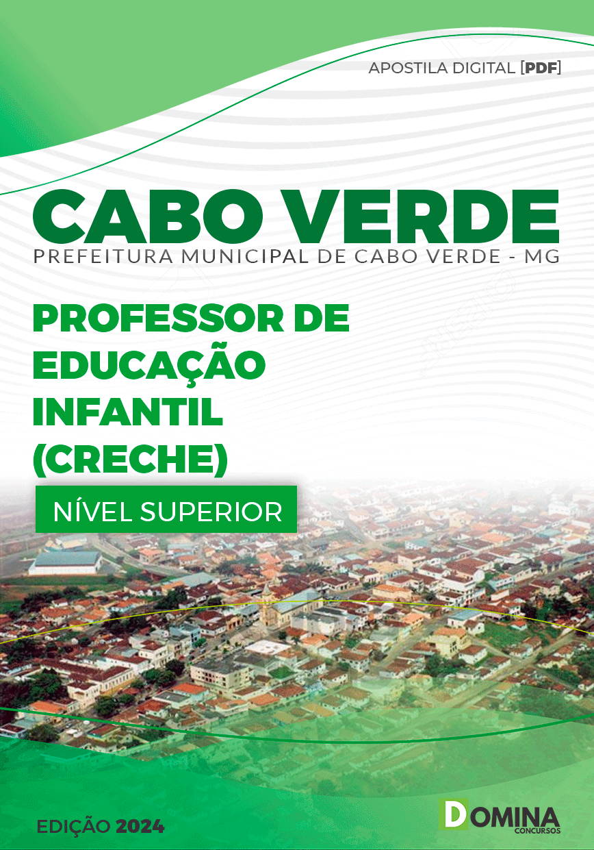 Apostila Pref Cabo Verde MG 2024 Professor Educação Infantil Creche