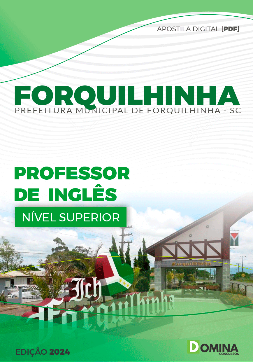 Apostila Pref Forquilhinha SC 2024 Professor de Inglês