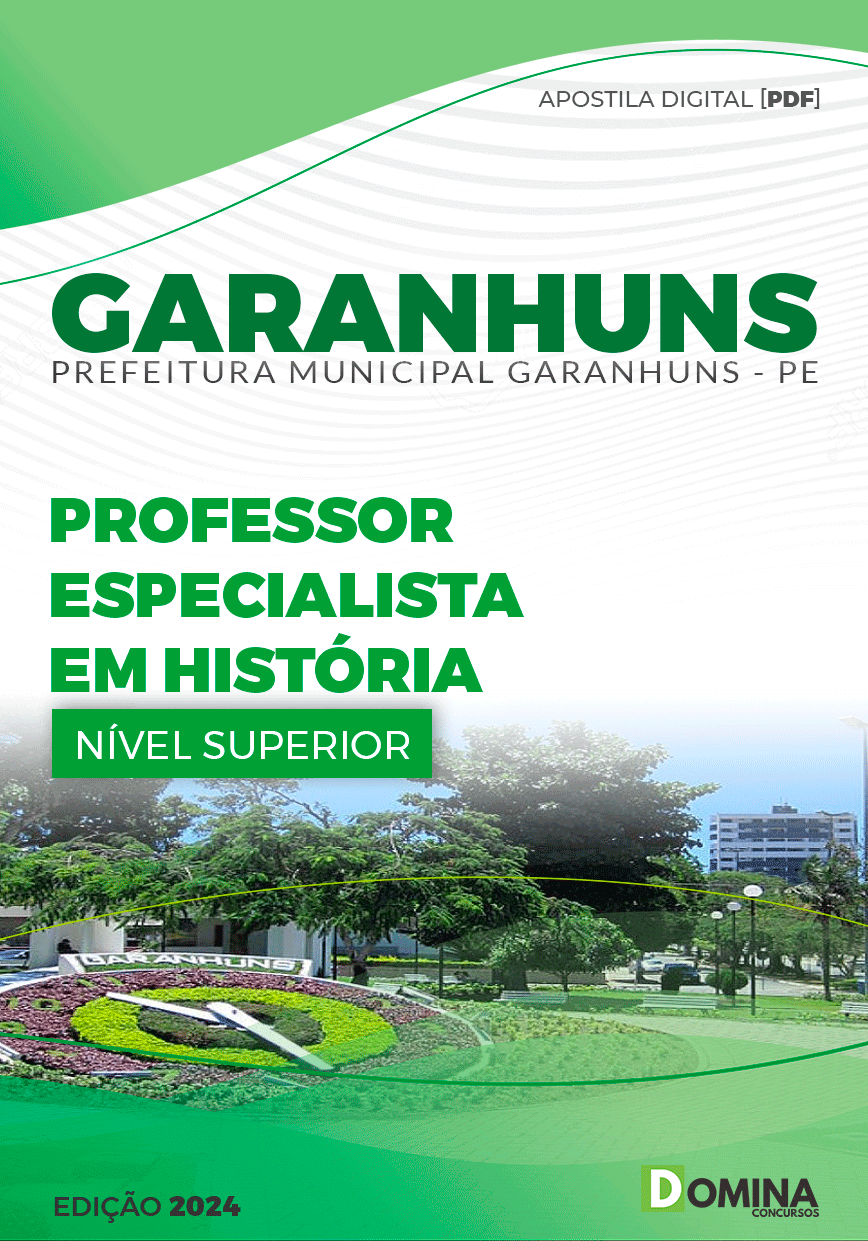 Apostila Pref Garanhuns PE 2024 Professor II História