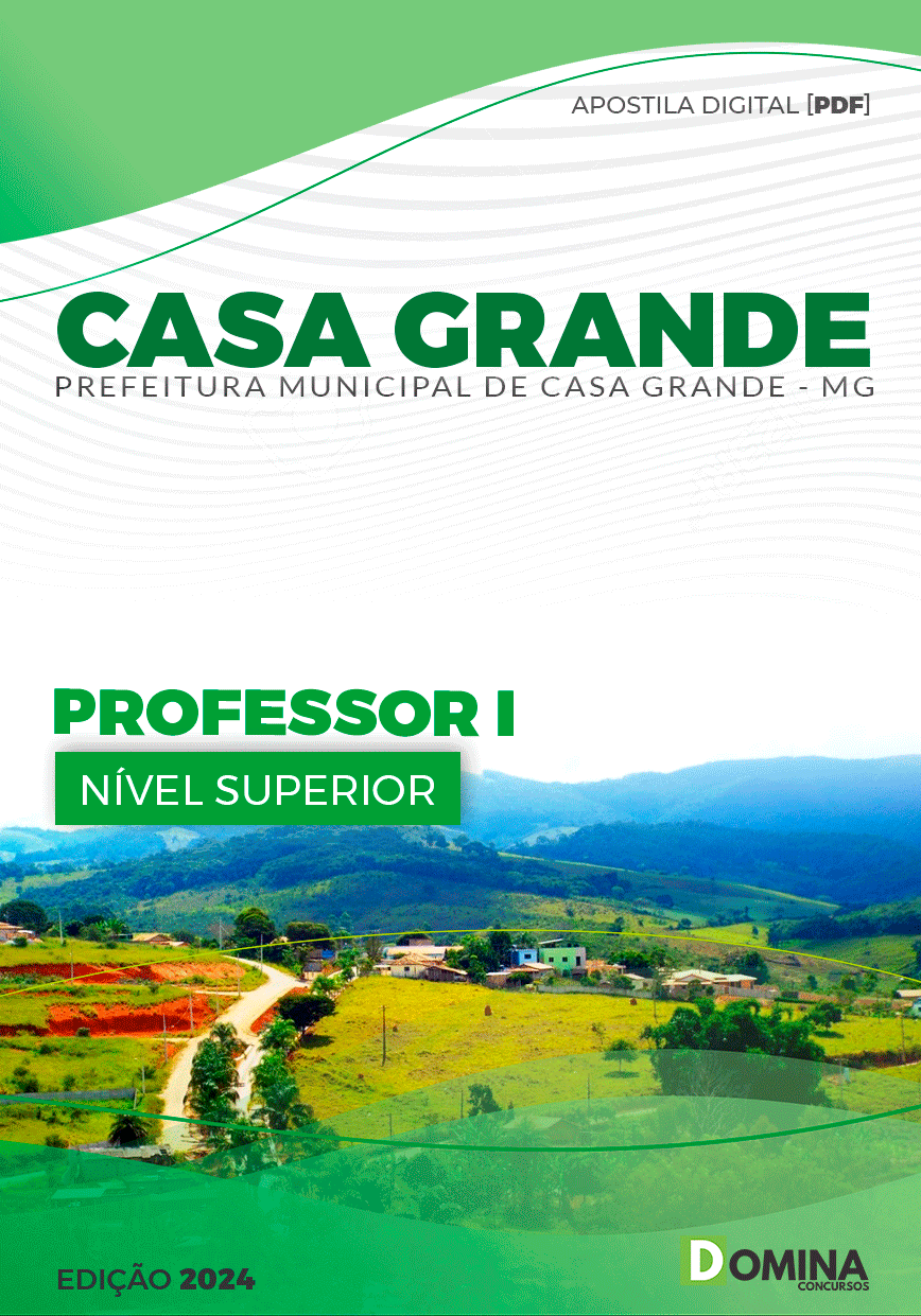 Apostila Pref Casa Grande MG 2024 Professor