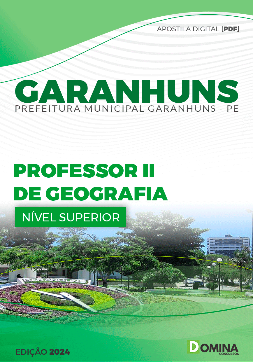 Apostila Pref Garanhuns PE 2024 Professor II Geografia