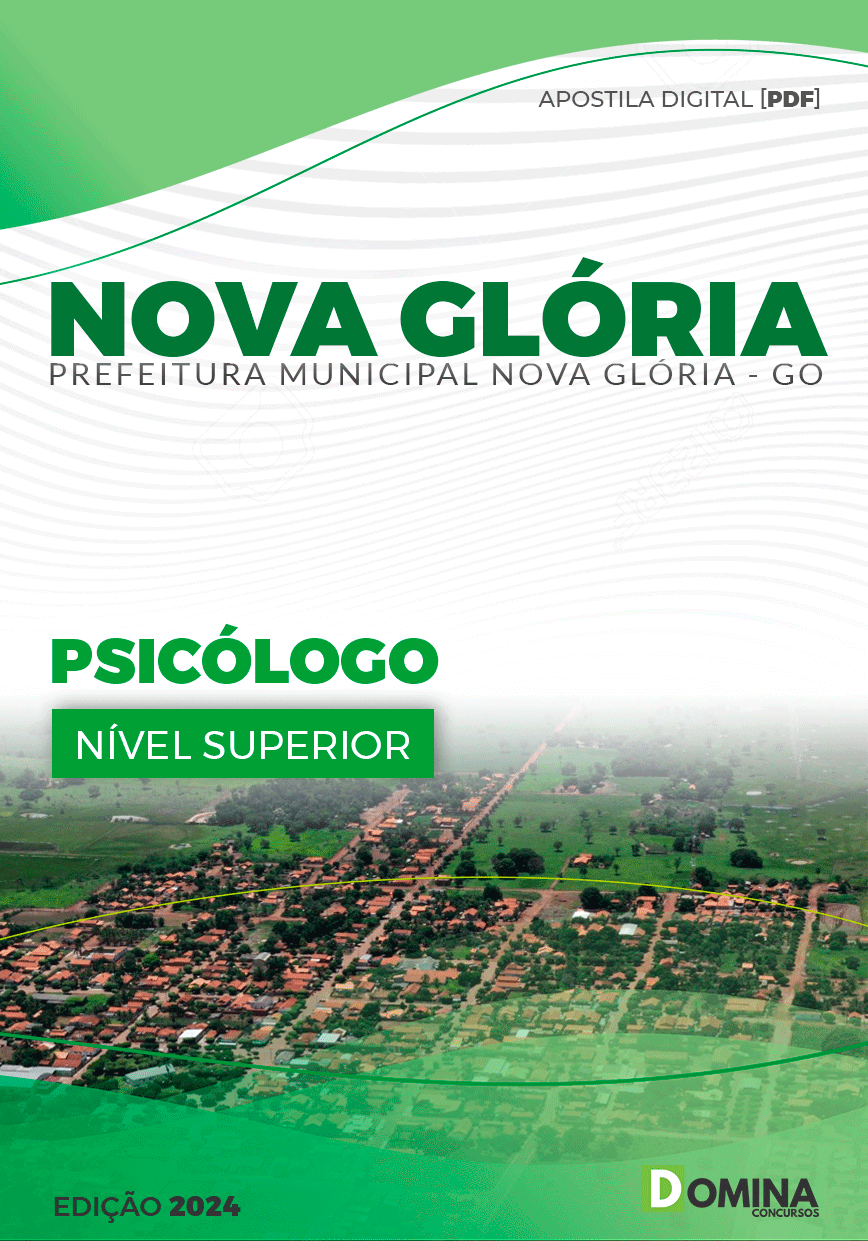 Apostila Pref Nova Glória GO 2024 Psicólogo
