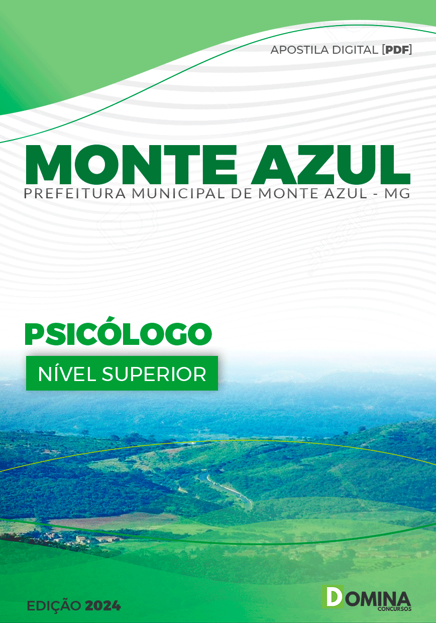 Apostila Pref Monte Azul MG 2024 Psicólogo