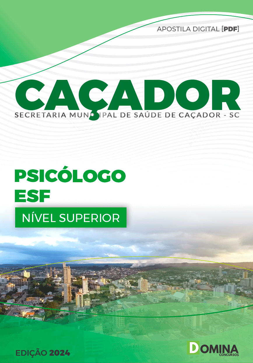 Apostila Pref Caçador SC 2024 Psicólogo ESF