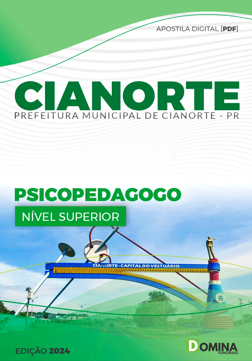Apostila Pref Cianorte PR 2024 Psicopedagogo