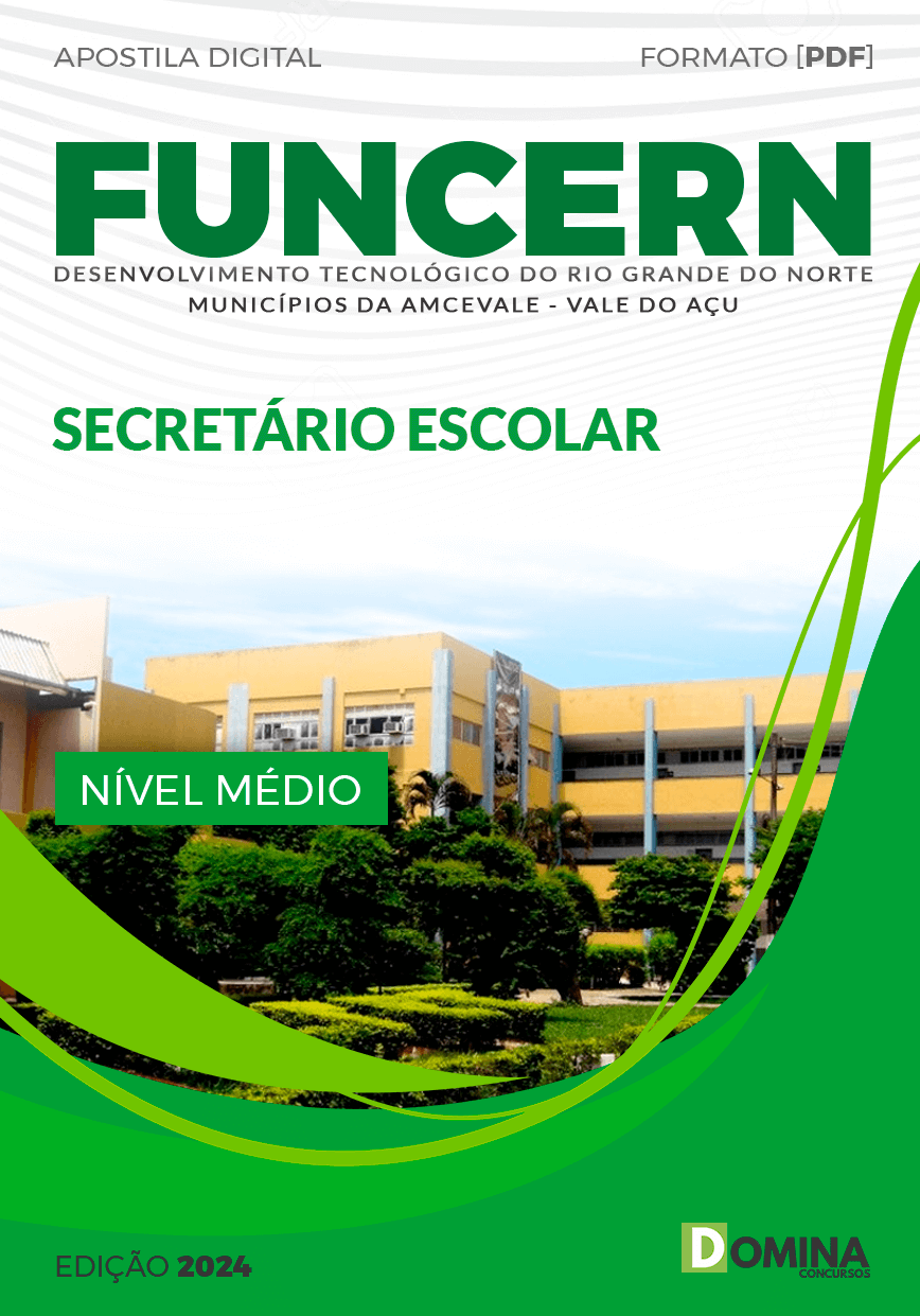 Apostila FUNCERN 2024 Secretário Escolar