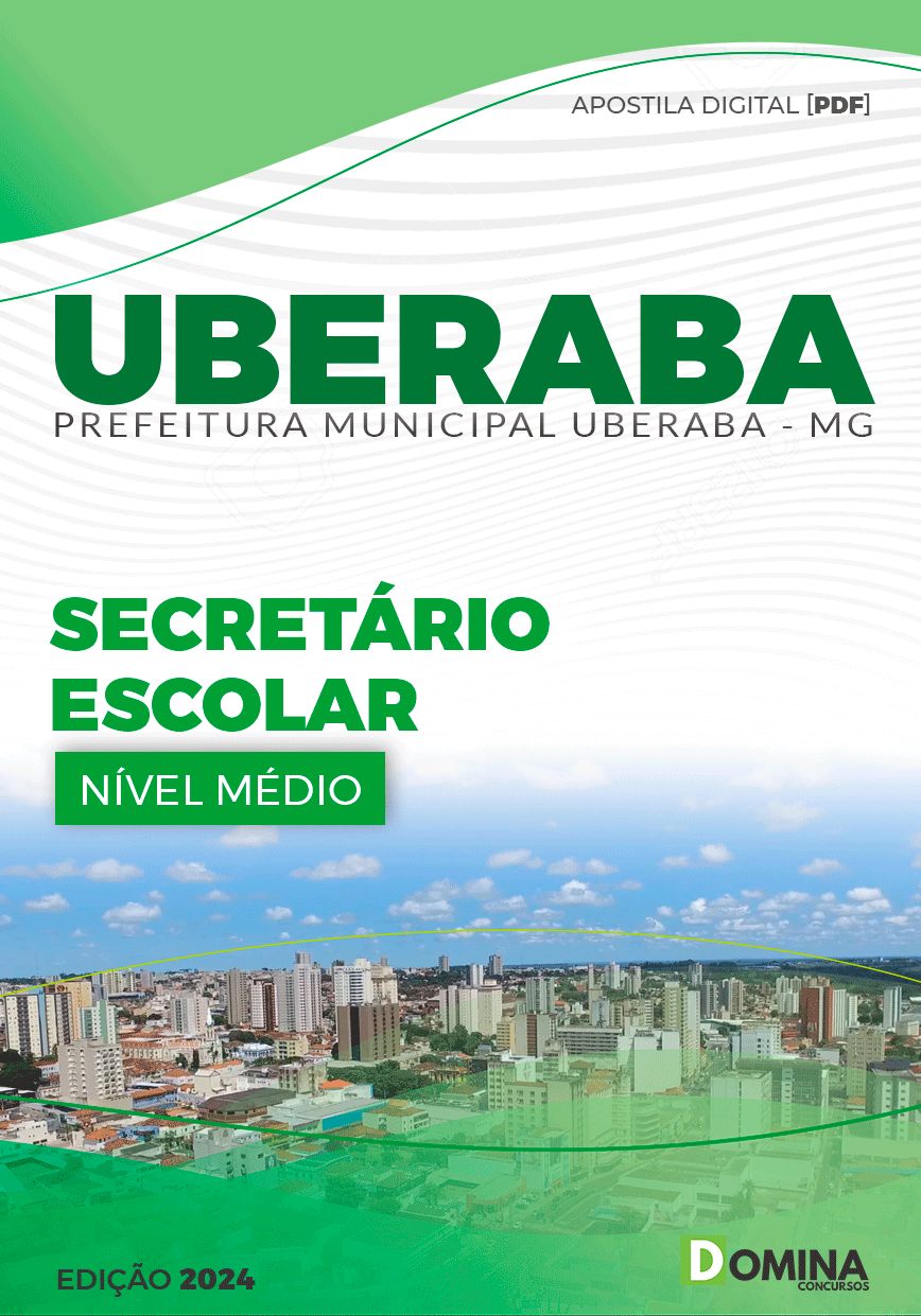 Apostila Pref Uberaba MG 2024 Secretário Escolar