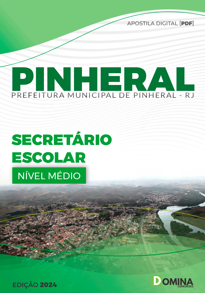 Apostila Pref Pinheiral RJ 2024 Secretário Escolar