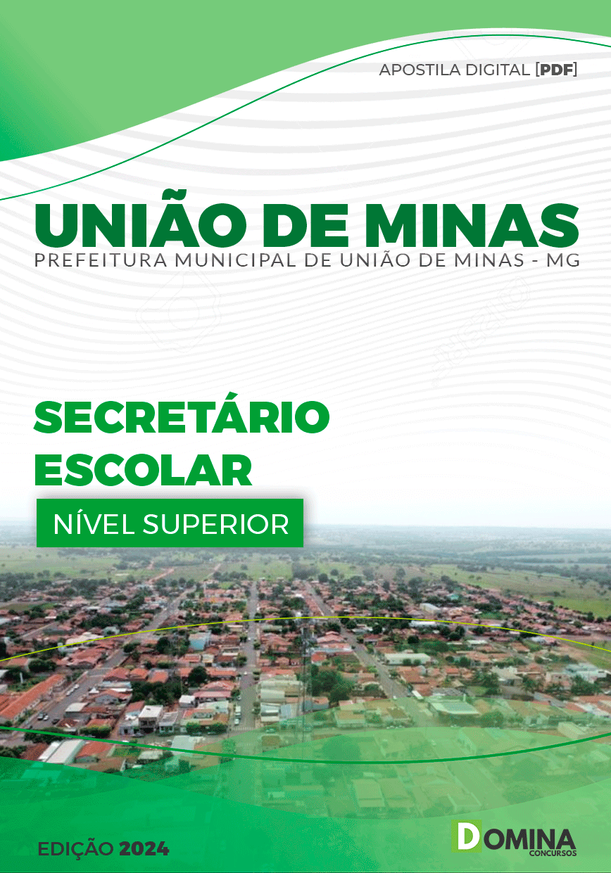 Apostila Perf União de Minas MG 2024 Secretário Escolar