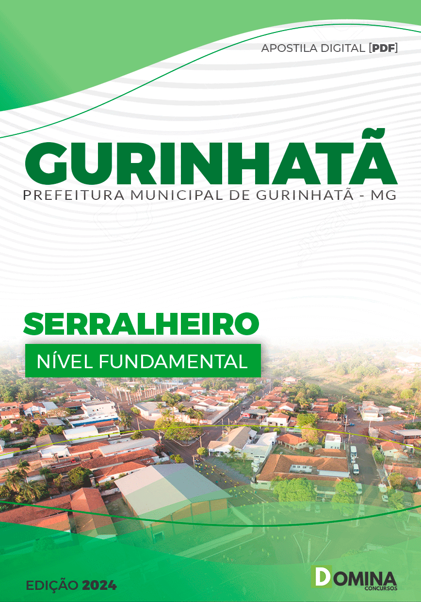 Apostila Pref Gurinhatã MG 2024 Serralheiro