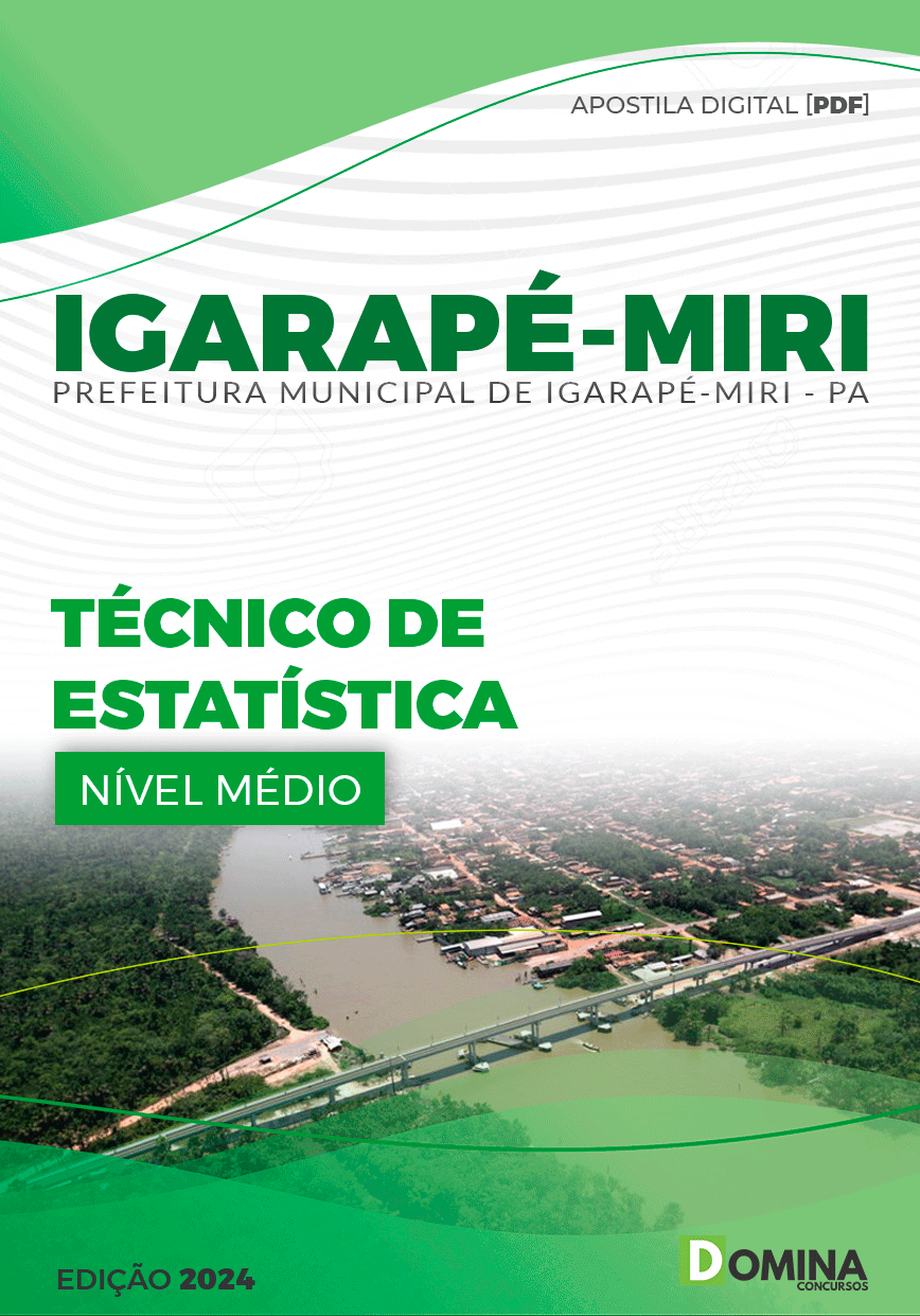 Apostila Pref Igarapé-Miri PA 2024 Técnico de Estatística