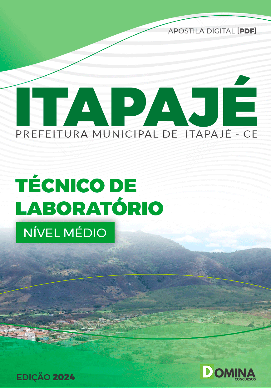 Apostila Pref Itapajé CE 2024 Técnico Laboratório