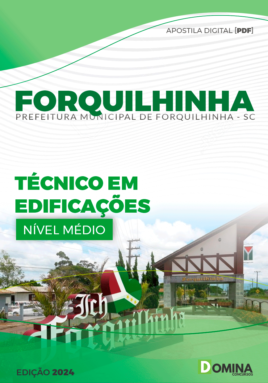 Apostila Pref Forquilhinha SC 2024 Técnico em Edificações