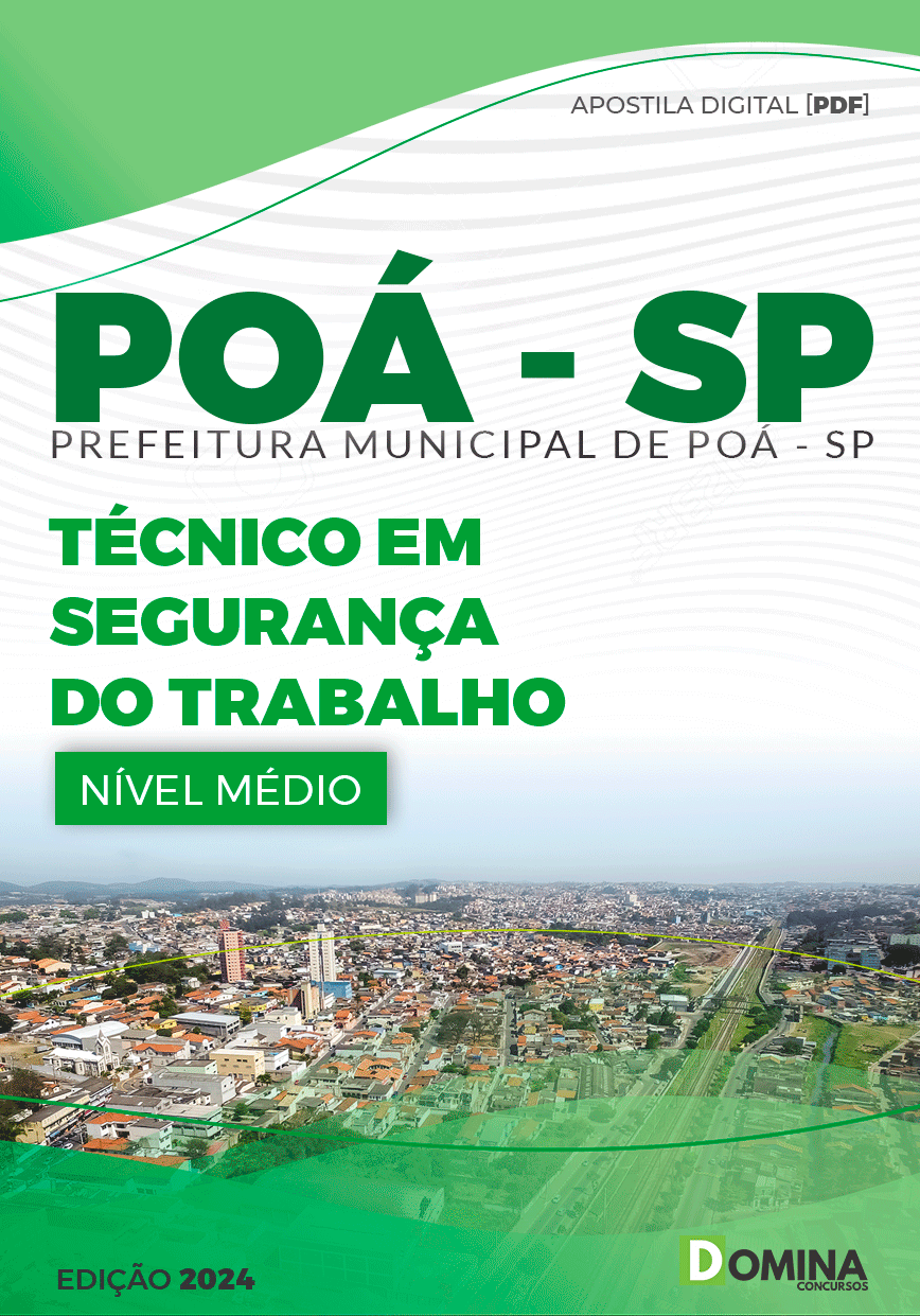 Apostila Pref Poá SP 2024 Técnico em Segurança do Trabalho