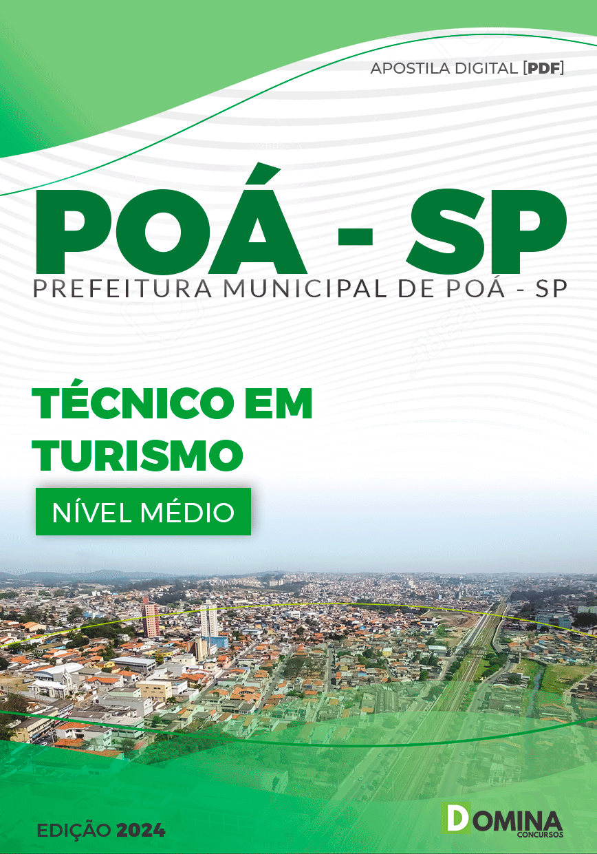 Apostila Pref Poá SP 2024 Técnico em Turismo