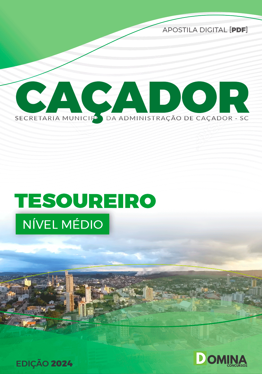Apostila Pref Caçador SC 2024 Tesoureiro