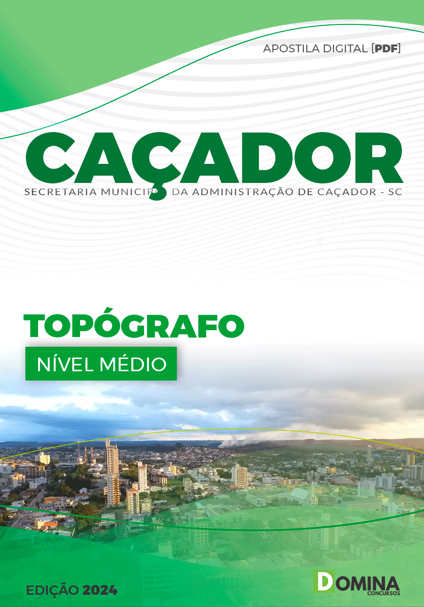 Apostila Pref Caçador SC 2024 Topógrafo