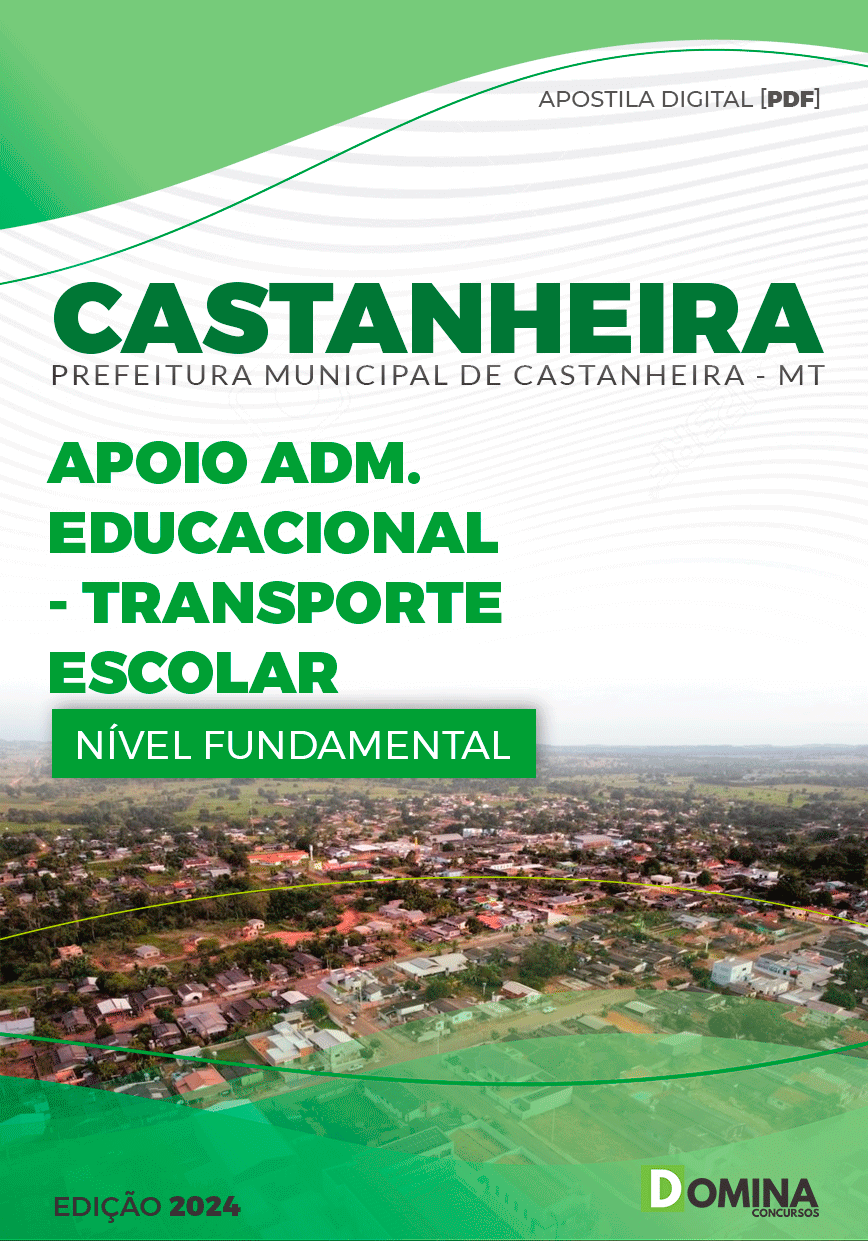 Apostila Pref Castanheira MT 2024 Transporte Escolar