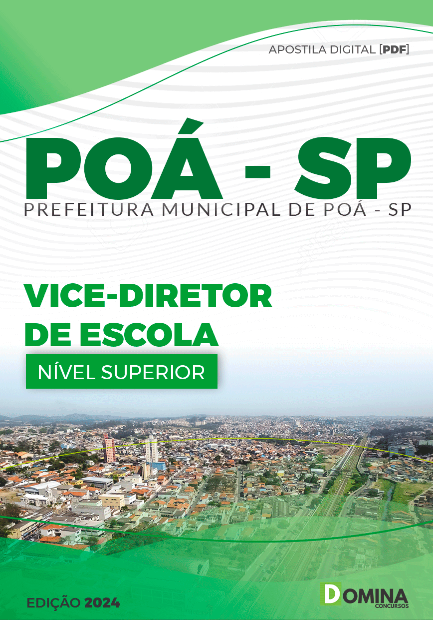 Apostila Pref Poá SP 2024 Vice Diretor de Escola