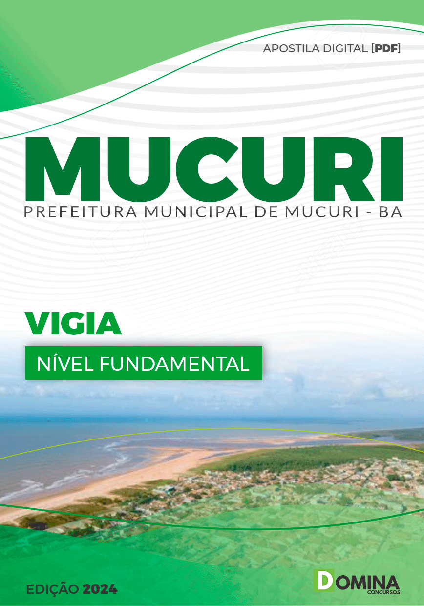 Apostila Seletivo Pref Mucuri BA 2024 Vigia