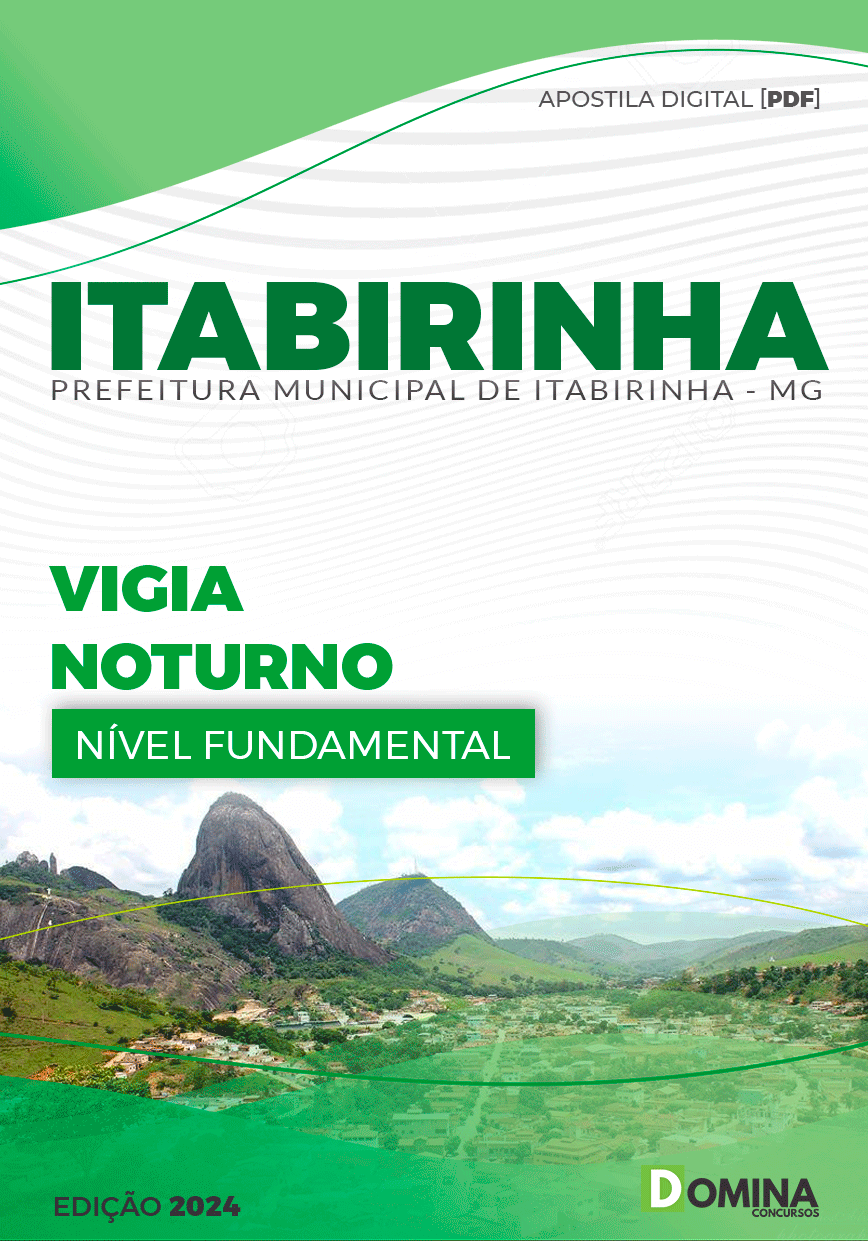 Apostila Pref Itabirinha MG 2024 Vigia Noturno