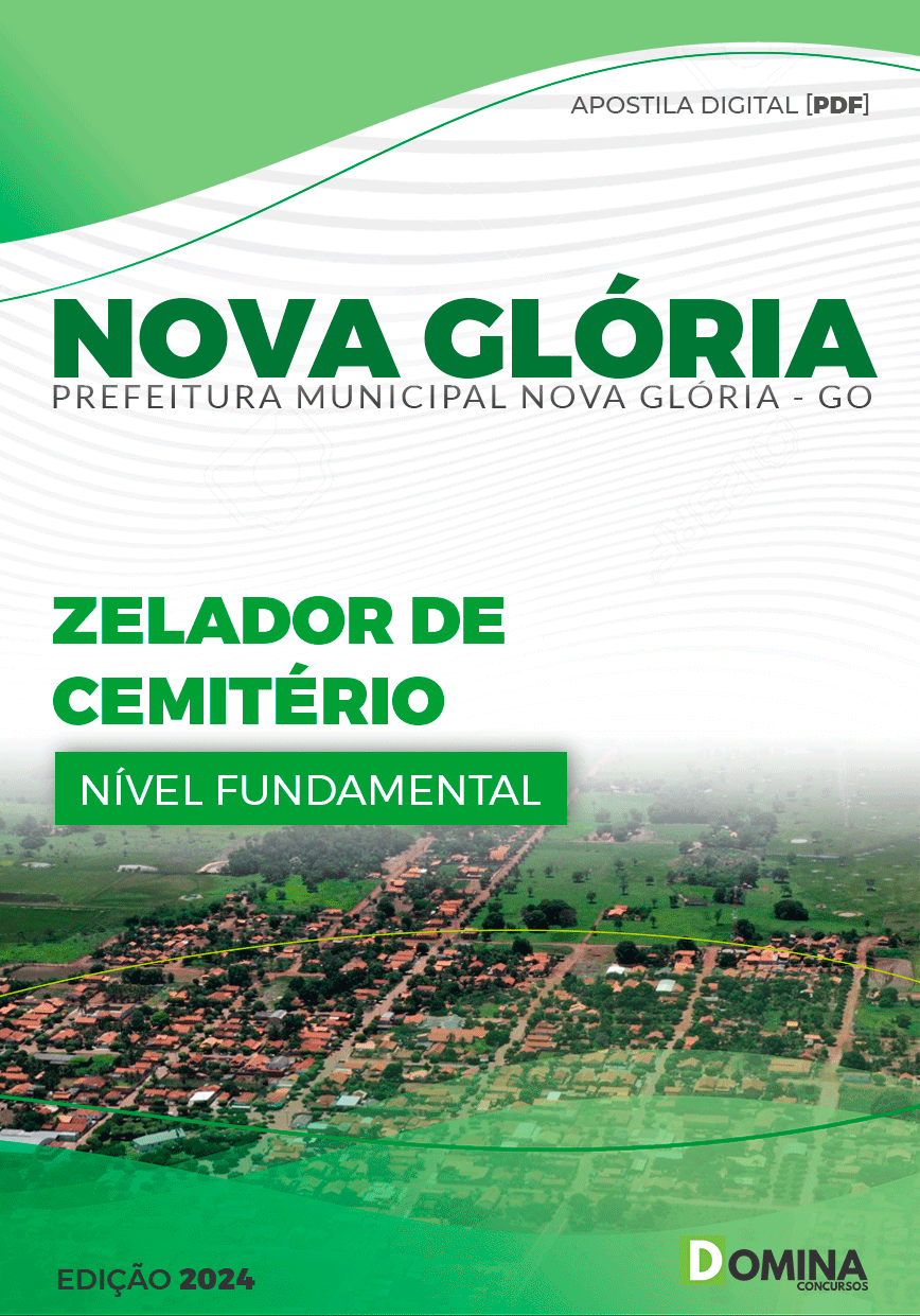 Apostila Pref Nova Glória GO 2024 Zelador de Cemitério