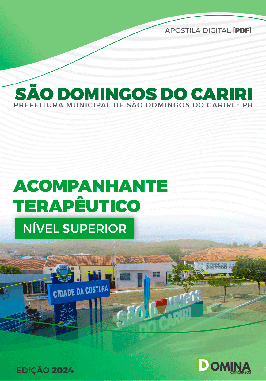 Pref São Domingos Cariri PB 2024 Acompanhante Terapêutico