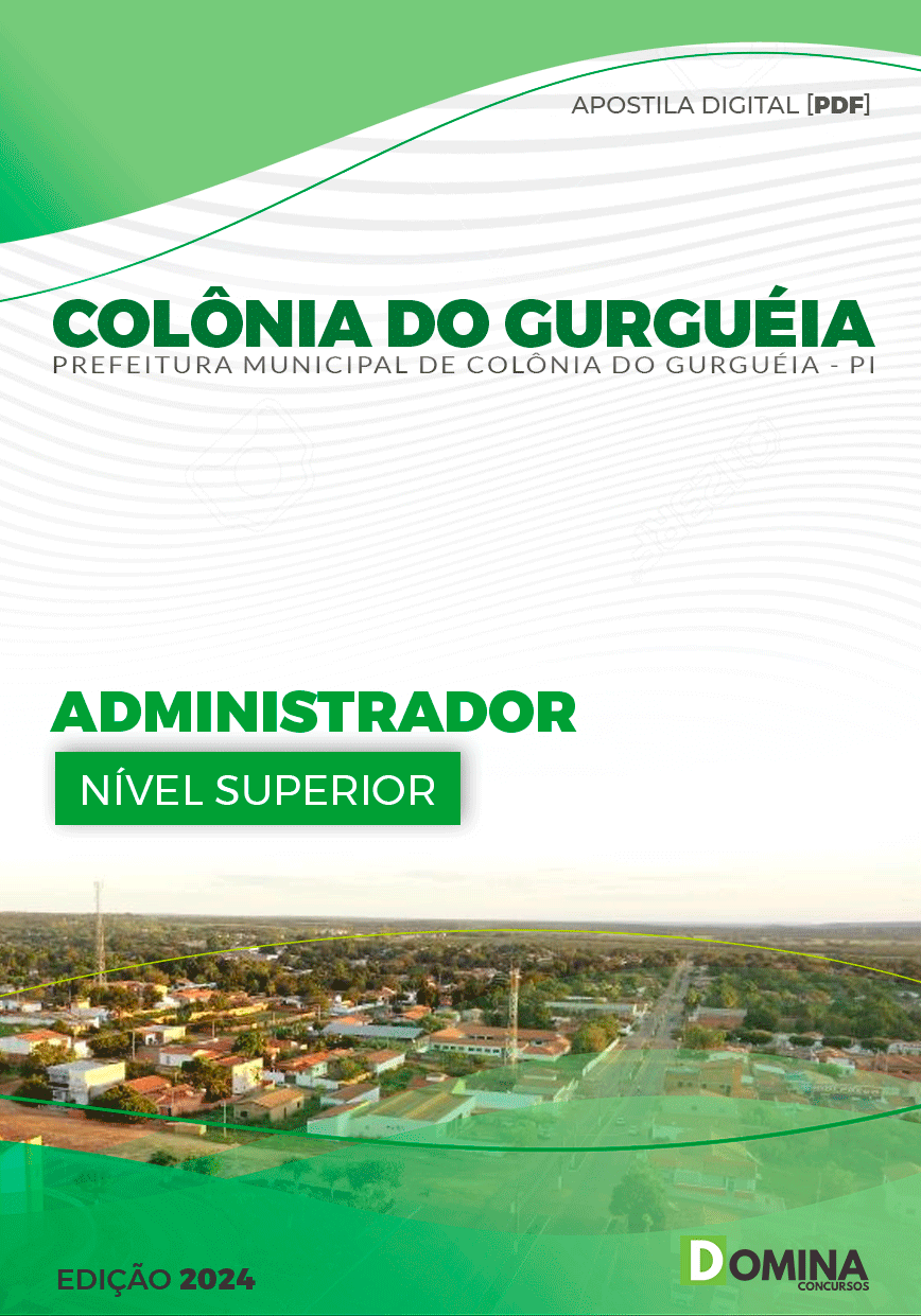 Apostila Pref Colônia Do Gurguéia PI 2024 Administrador