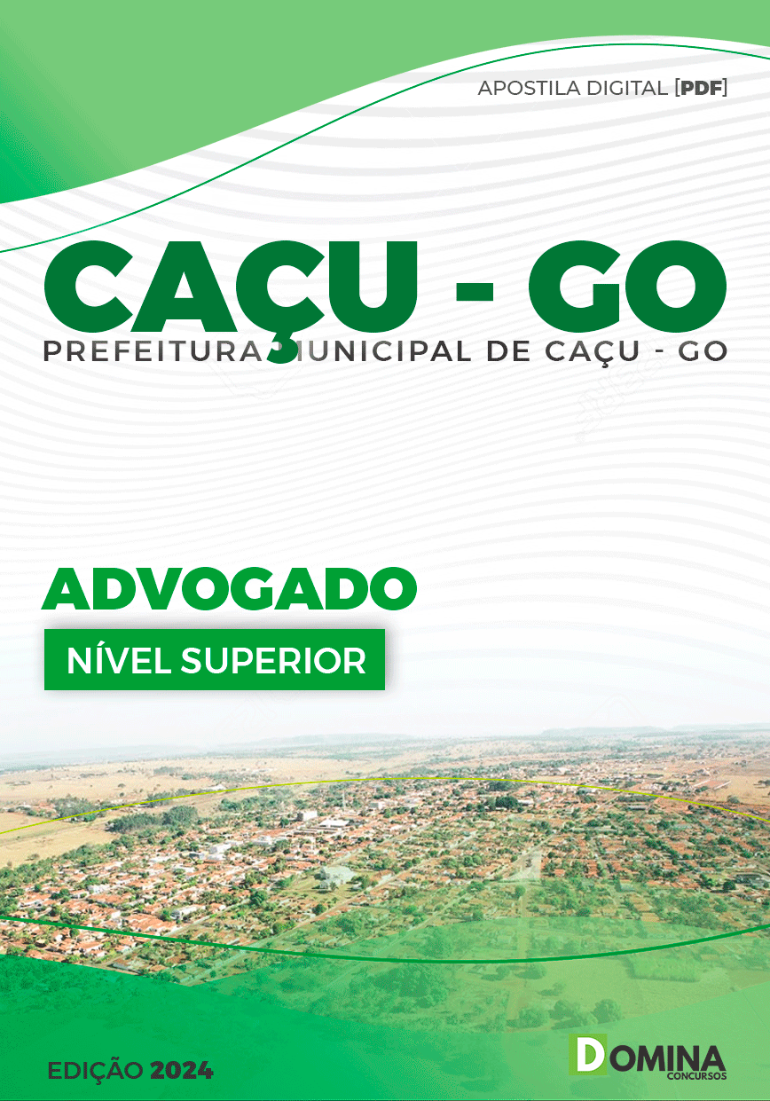 Apostila Pref Caçu GO 2024 Advogado