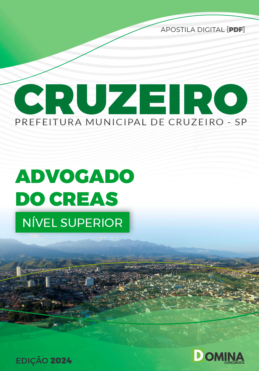 Apostila Pref Cruzeiro SP 2024 Advogado do CREAS