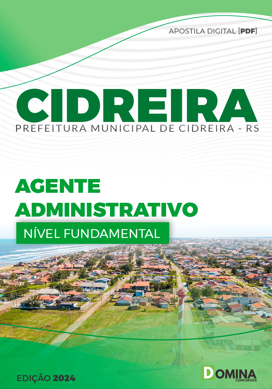 Apostila Pref Cidreira RS 2024 Agente Administrativo