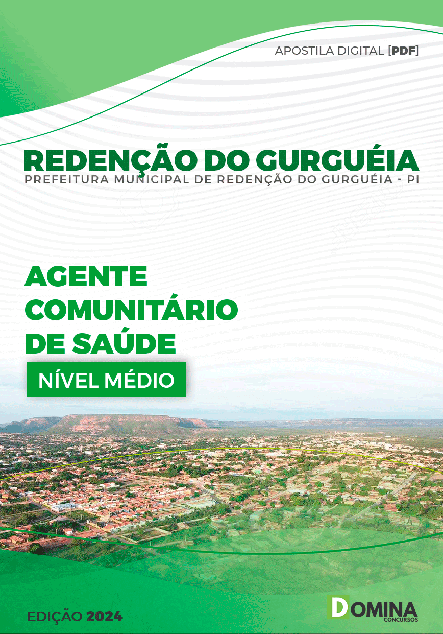 Apostila Pref Redenção do Gurguéia PI 2024 Agente Comunitário Saúde