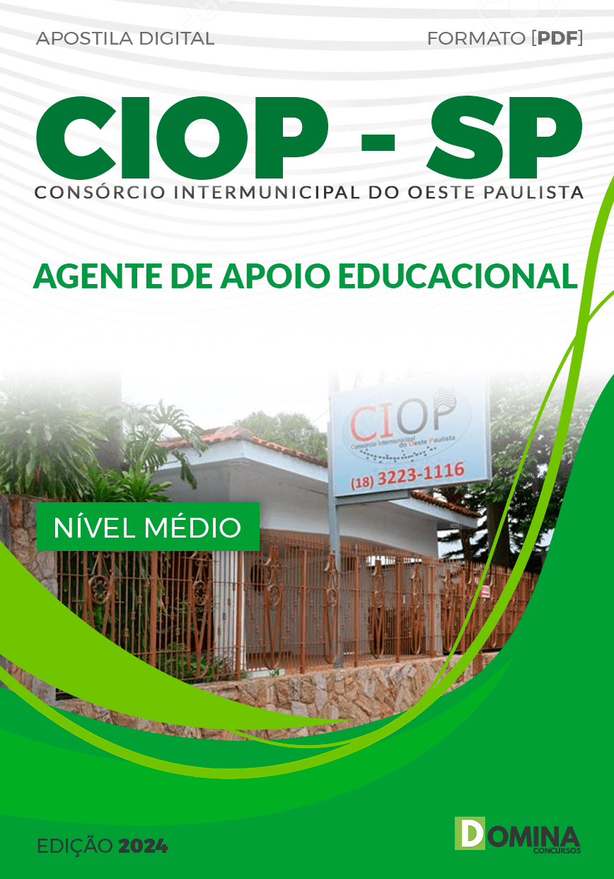 Apostila CIOP SP 2024 Agente de Apoio Educacional