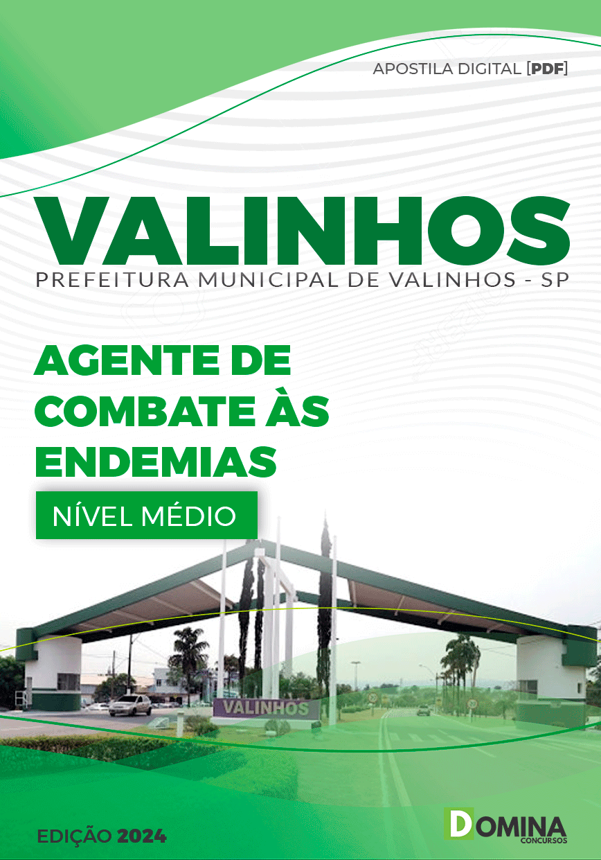 Apostila Pref Valinhos SP 2024 Agente de Combate às Endemias