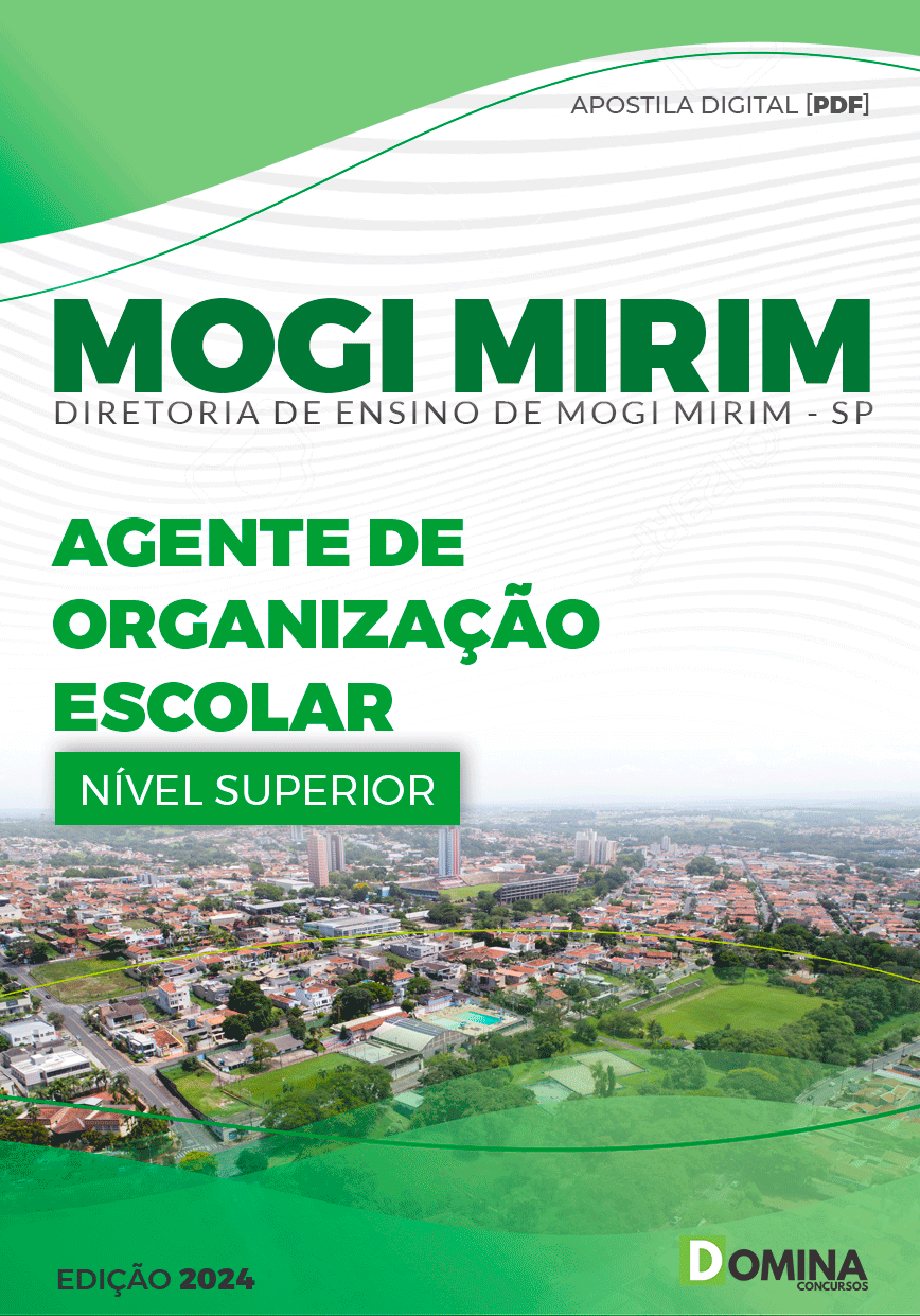 Apostila Pref Mogi Mirim SP 2024 Agente de Organização Escolar