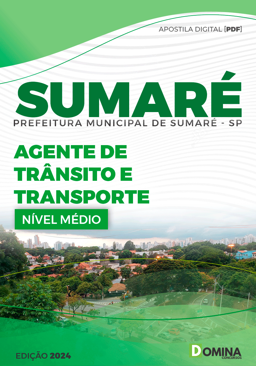 Apostila Pref Sumaré SP 2024 Agente Trânsito Transporte