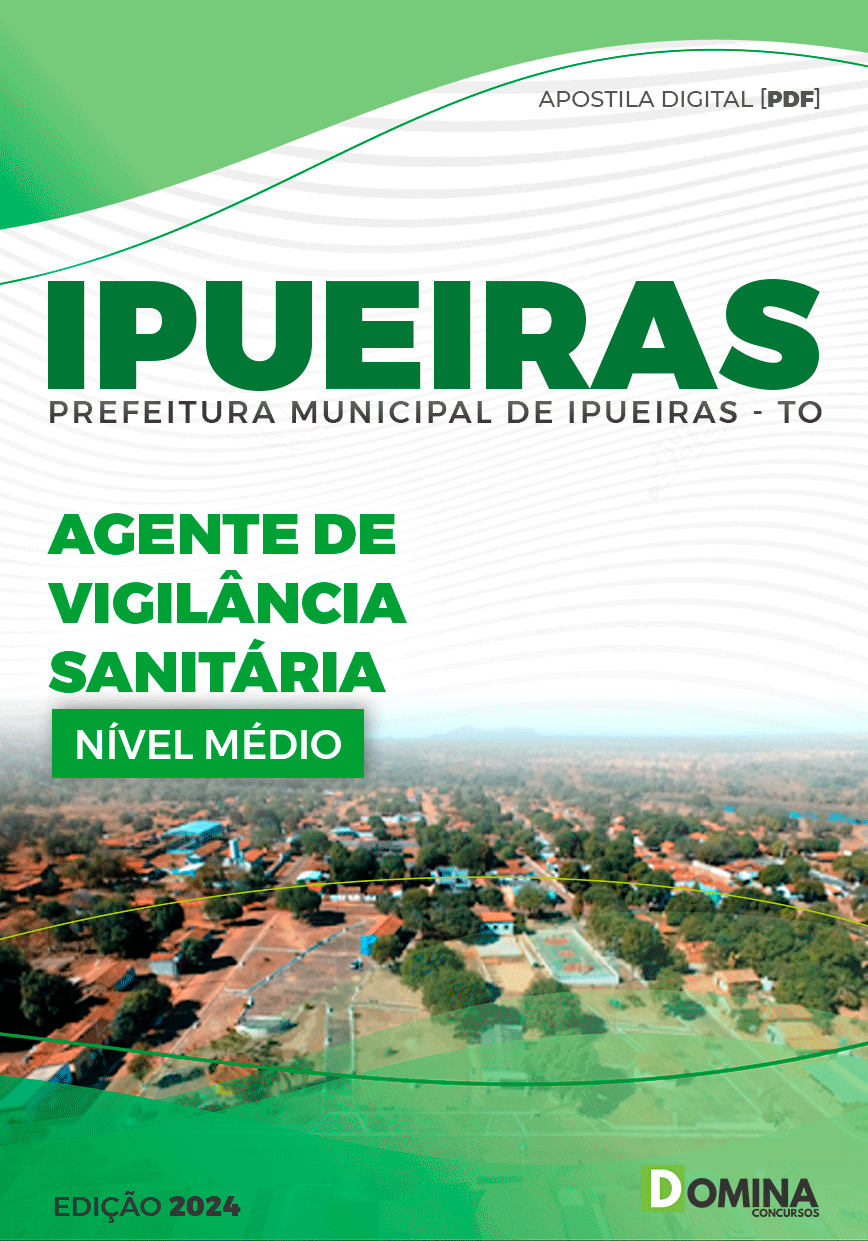 Apostila Pref Ipueiras TO 2024 Agente de Vigilância Sanitária