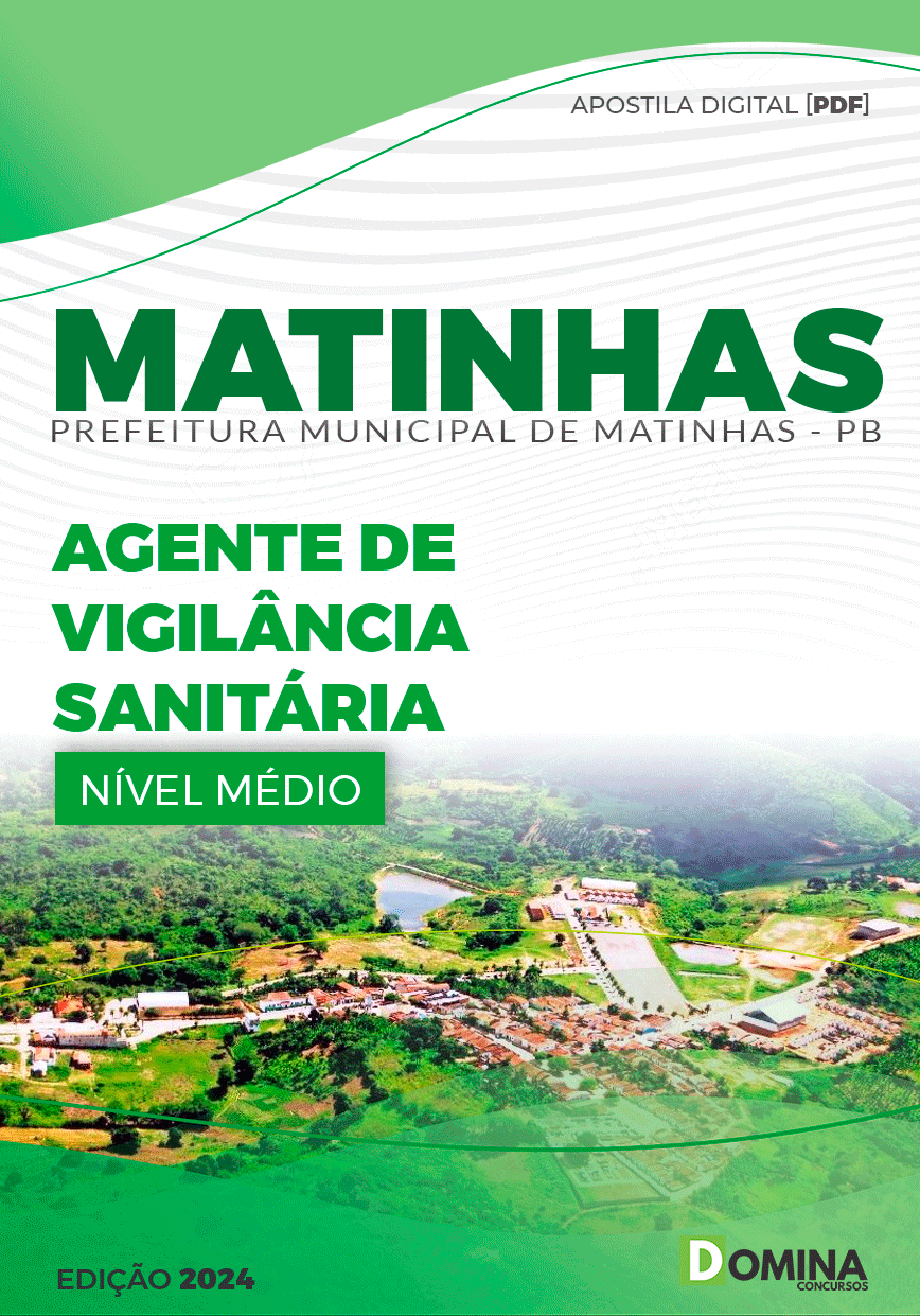Apostila Pref Matinhas PB 2024 Agente Vigilância Sanitária