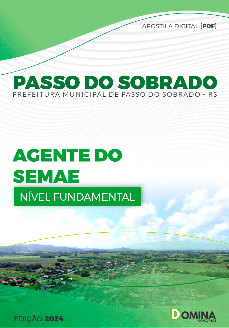 Apostila Pref Passo do Sobrado RS 2024 Agente do SEMAE