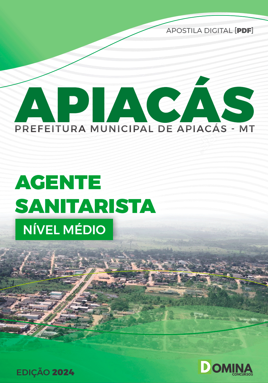 Apostila Pref Apiacás MT 2024 Agente Sanitarista