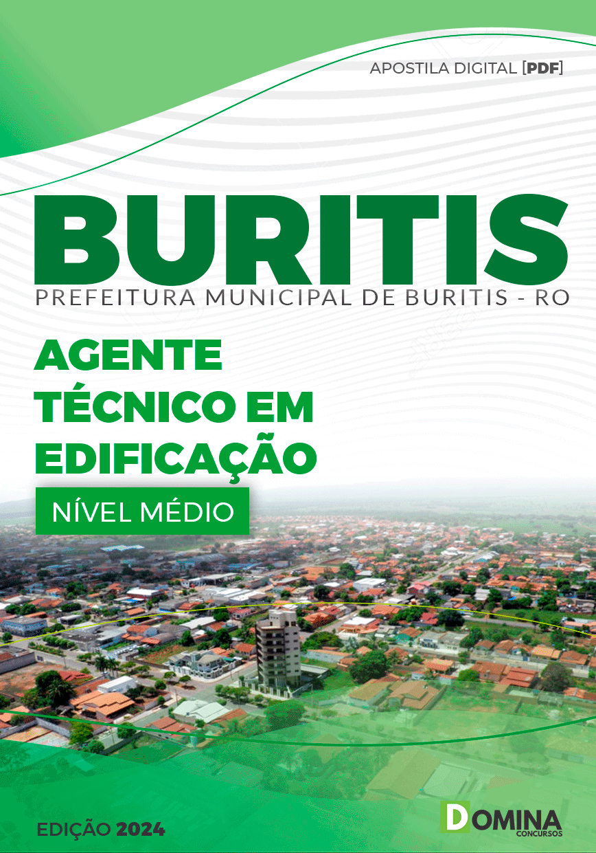 Apostila Pref Buritis RO 2024 Agente Técnico Edificação